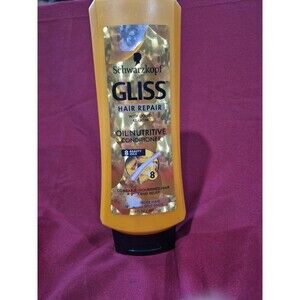 Schwarzkopf GLISS Hair Repair Oil Nutritive Conditioner 13.6 oz w Liquid Keratin